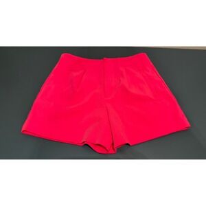 A New Day Women Neon Pink Tailored Stretch Shorts Size 2 High Rise Dressy Summer